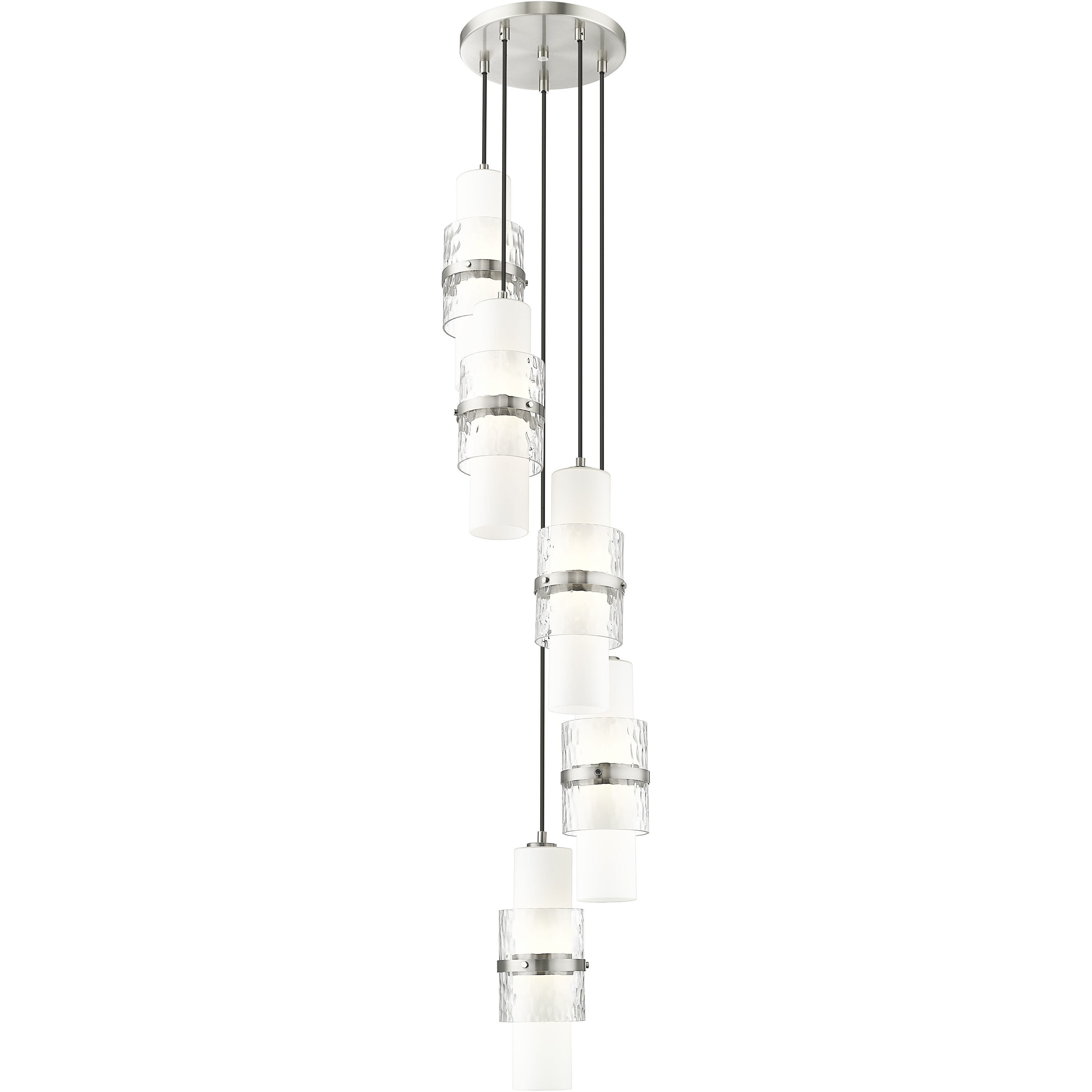 Cayden 5 Light 12 inch Brushed Nickel Chandelier Ceiling Light