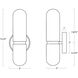 Salon LED 5 inch Oil Rubbed Bronze Wall Sconce Wall Light, Small