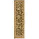 History 108 X 30 inch Tan / Brown / Olive / Ivory Handmade Rug