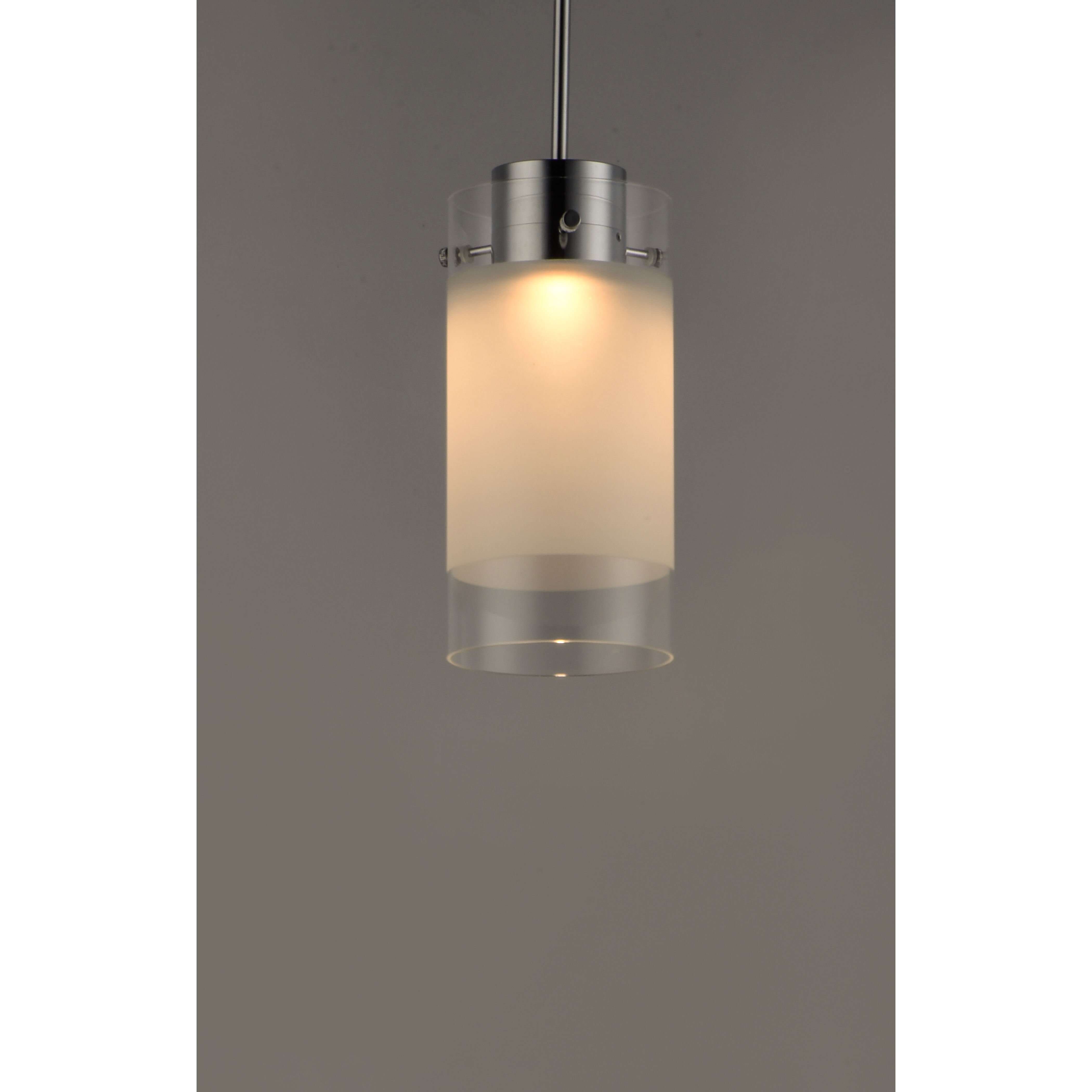 Scope LED 5 inch Polished Chrome Single Pendant Ceiling Light