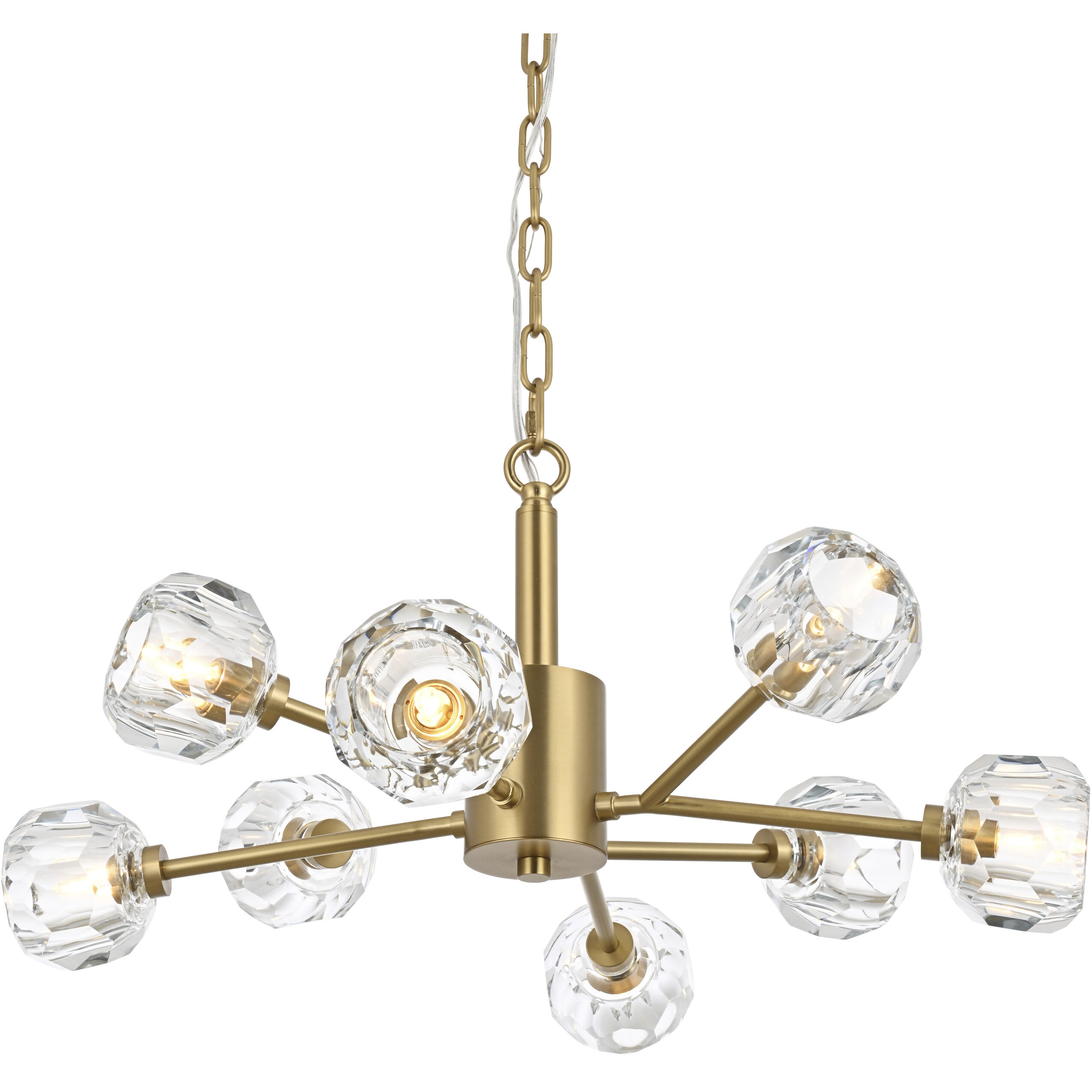 Graham 8 Light 24 inch Gold Pendant Ceiling Light