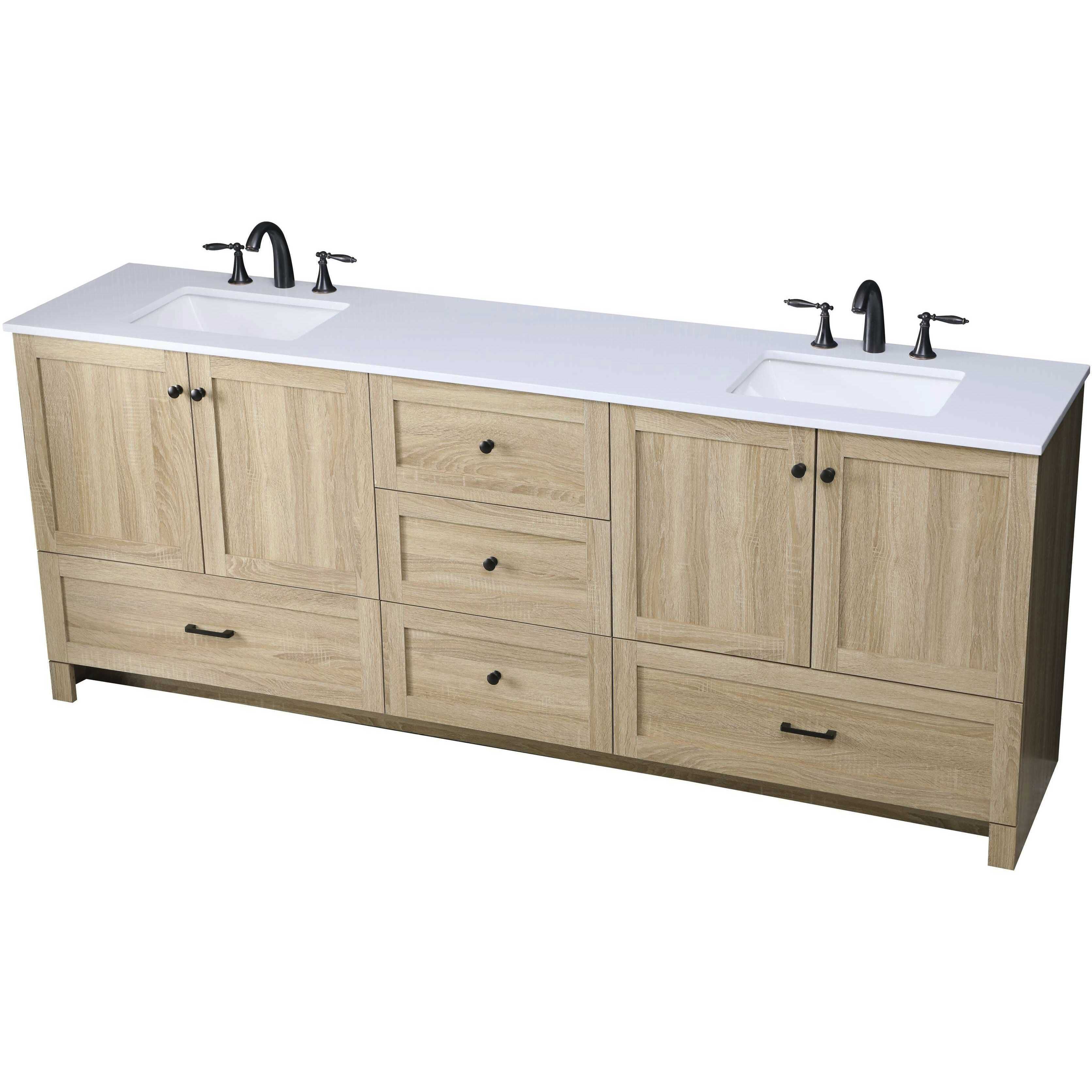 Soma 84 X 34 inch Mango Wood Bathroom Vanity Cabinet