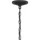 Transitional 6 Light 28 inch Matte Black Chandelier Ceiling Light