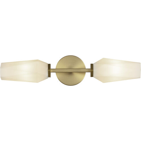 Alora Mood Krysta 2 Light 3.75 inch Brushed Gold Bath Vanity Light Wall Light