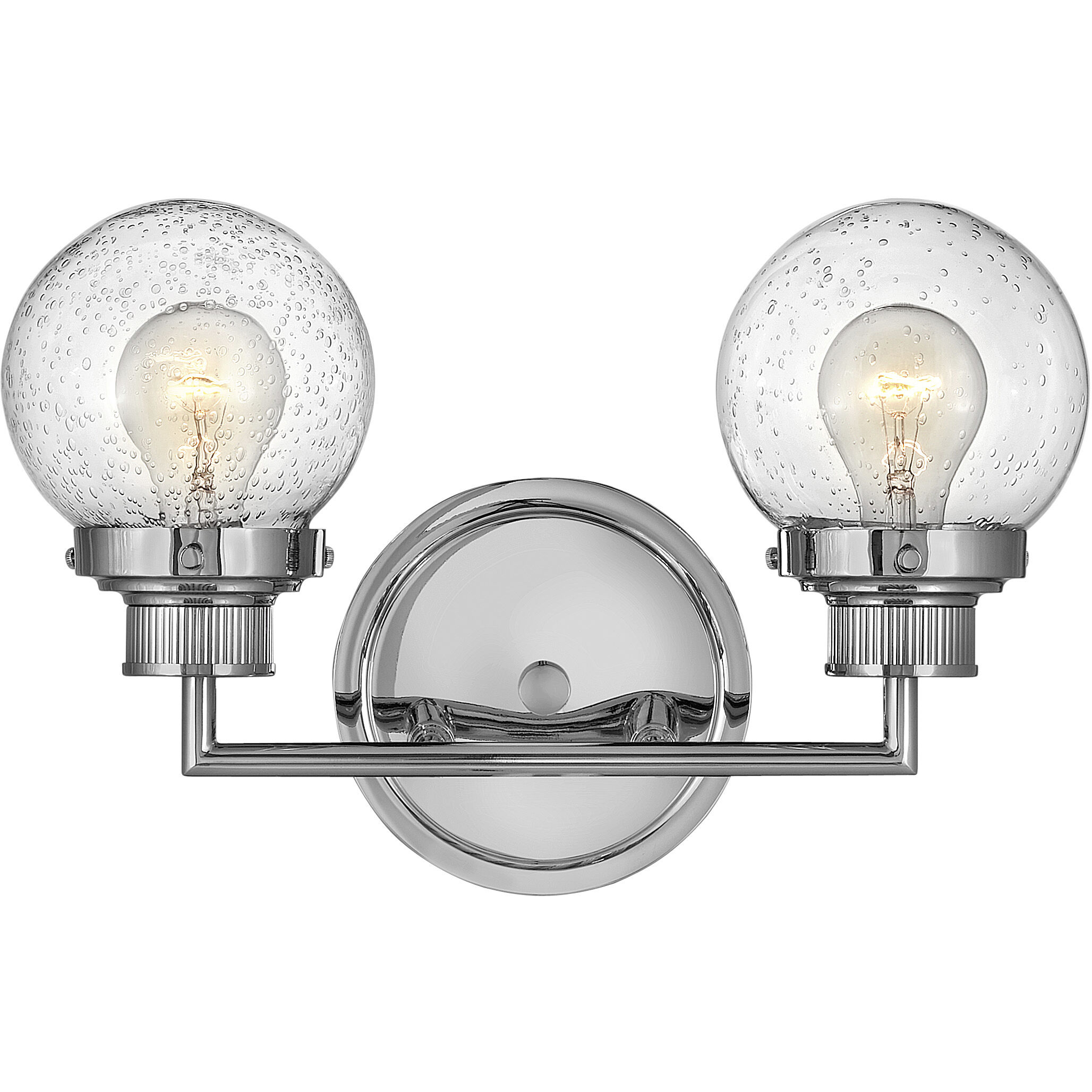 Poppy 2 Light 14.75 inch Chrome Vanity Light Wall Light
