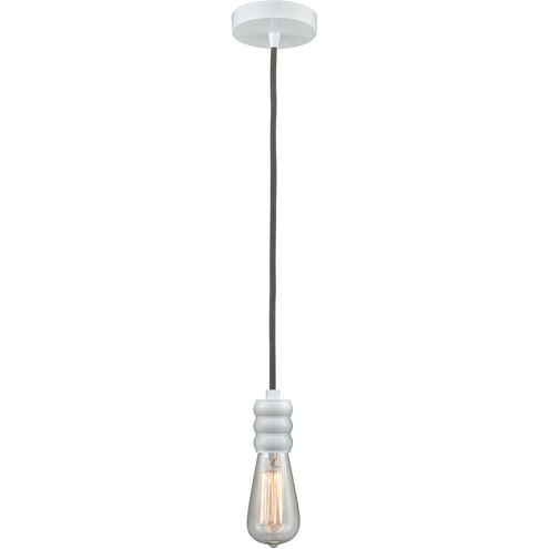 Gatsby Bare Bulb 1 Light 2 inch White Mini Pendant Ceiling Light in Gray, Gatsby