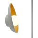 Ambiance LED 7.5 inch Matte White and Champagne Gold Wall Sconce Wall Light