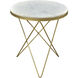 Haley 20 X 20 inch White Side Table