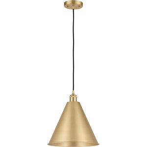 Ballston Cone 1 Light 16 inch Satin Gold Mini Pendant Ceiling Light