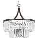 Palermo 5 Light 22.25 inch Antique Bronze Pendant Ceiling Light, Design Series