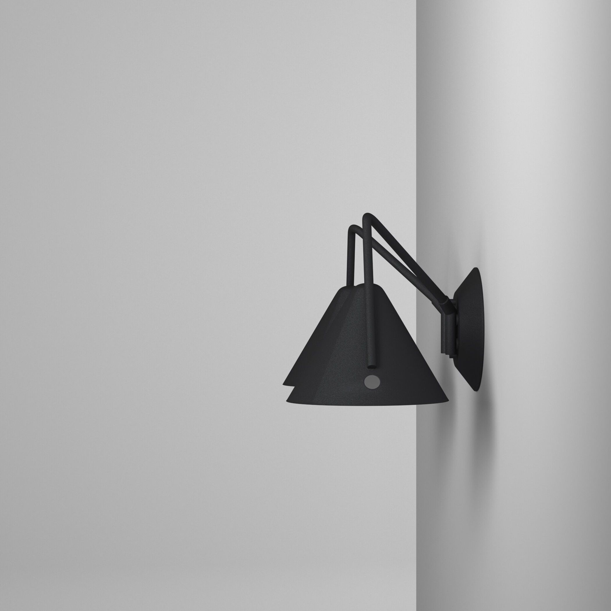 Zag Wall Sconce Wall Light in Textured Matte Black