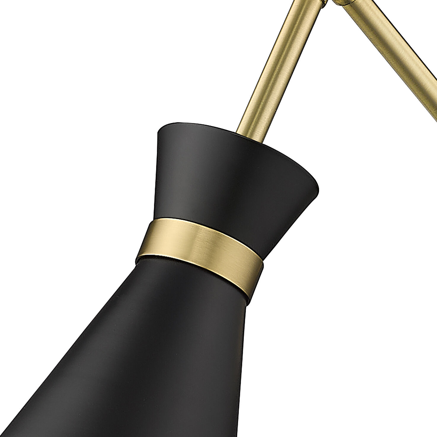 Soriano 1 Light 6.25 inch Matte Black Wall Sconce Wall Light in Matte Black and Modern Gold