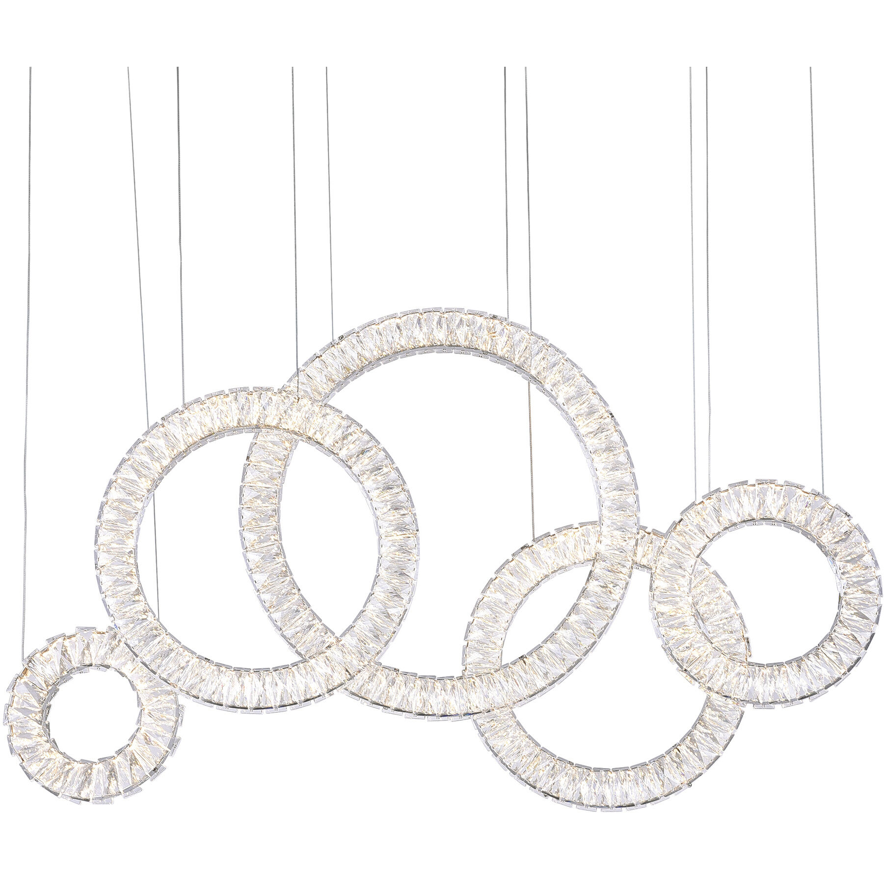 Celina LED 43 inch Chrome Pool Table Light Ceiling Light