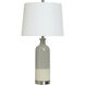 Cornelius 29.5 inch 100.00 watt Light Gray Blue and Ivory and Silver Table Lamp Portable Light