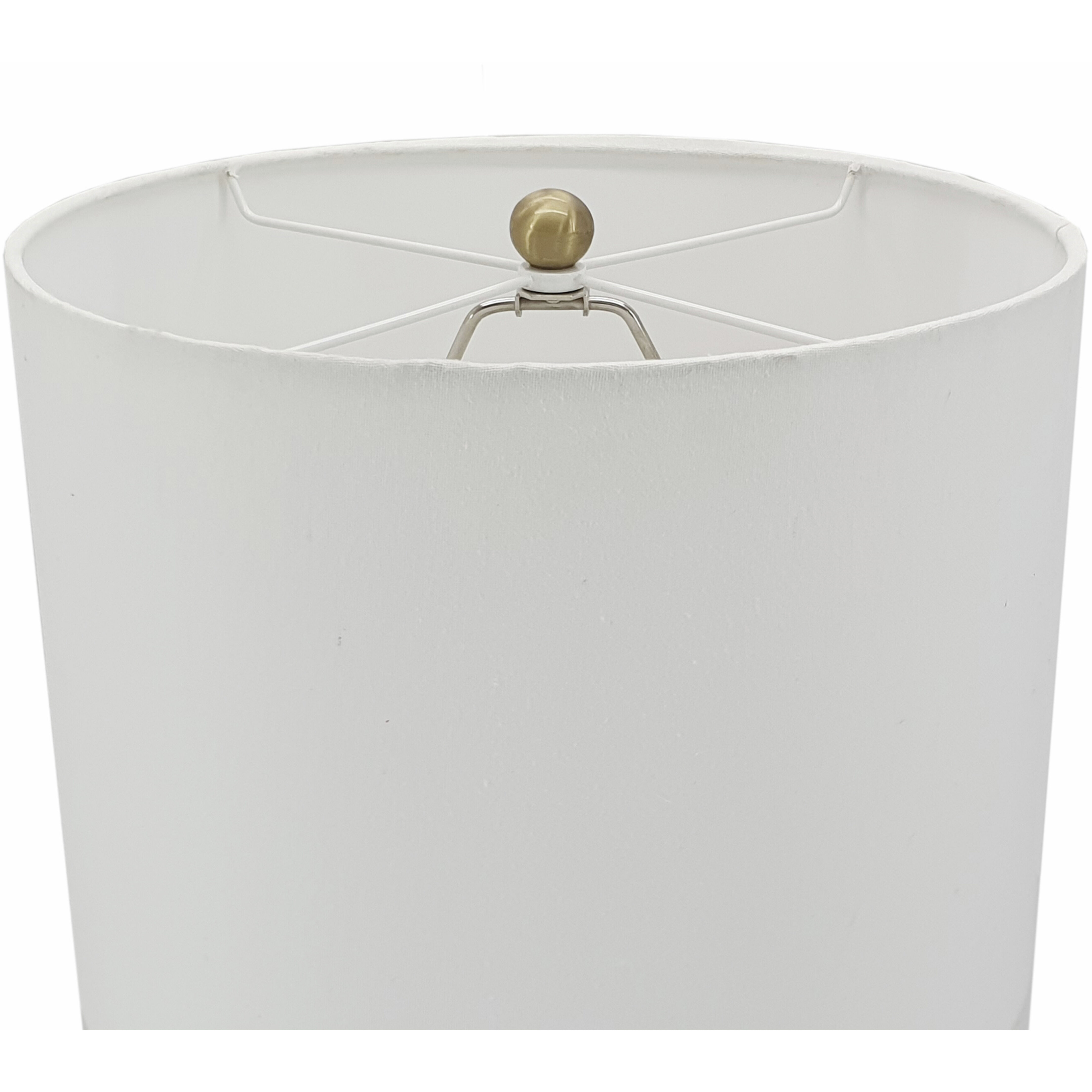 Thelrin 27.5 inch 60 watt Gold/White Table Lamp Portable Light