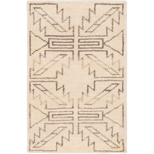 Pueblo 36 X 24 inch Brown and Green Area Rug, Wool