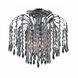 Falls 3 Light 12 inch Chrome Flush Mount Ceiling Light in Royal Cut