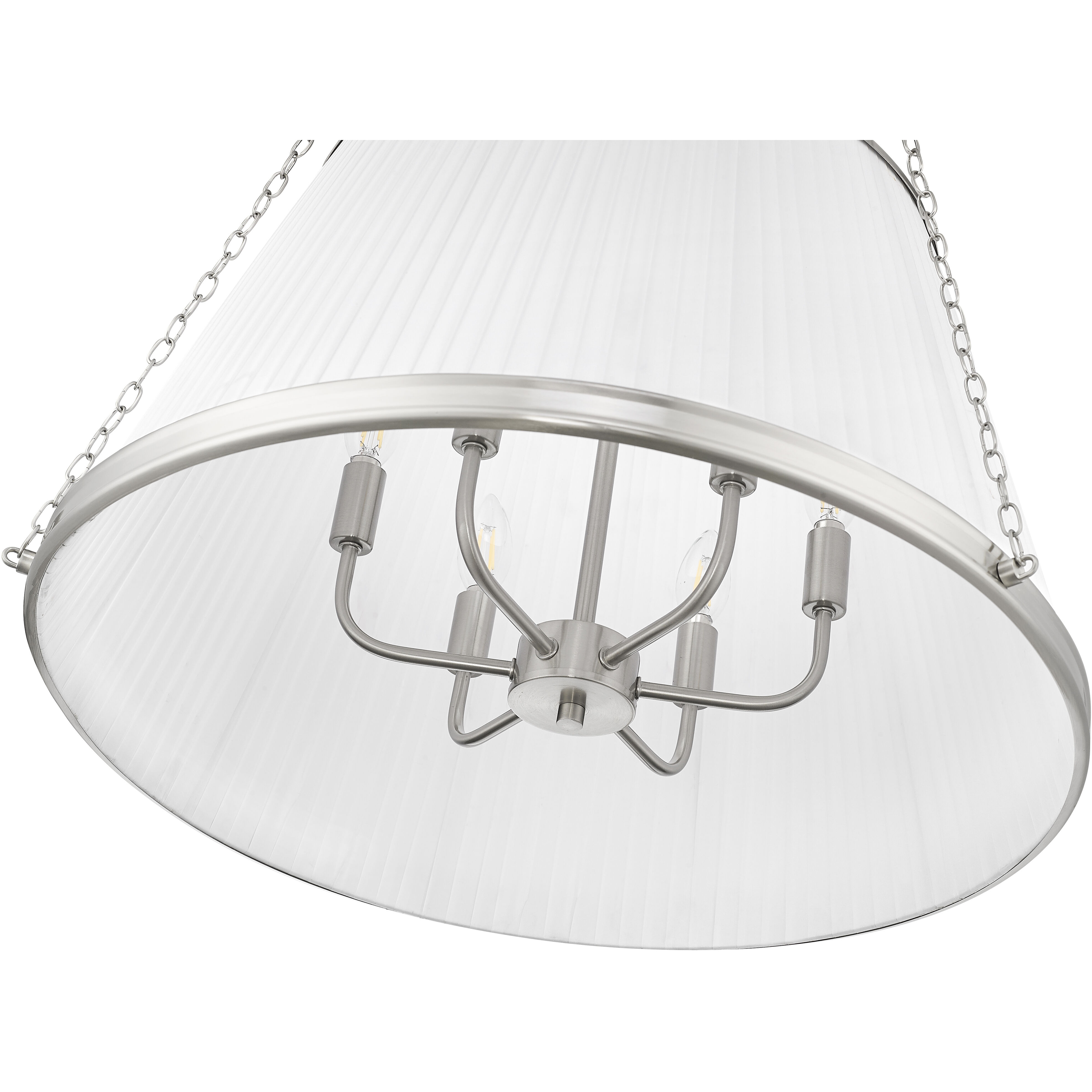 Madeline 6 Light 24 inch Brushed Nickel Pendant Ceiling Light