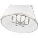 Madeline 6 Light 24 inch Brushed Nickel Pendant Ceiling Light