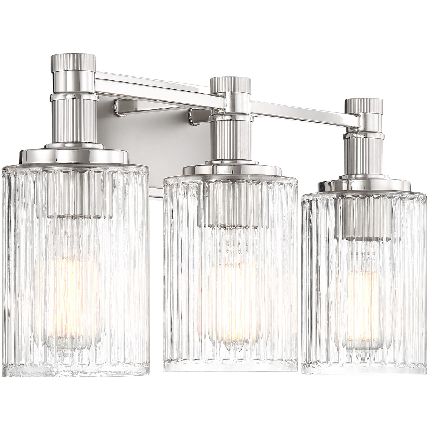 Concord 3 Light 22 inch Silver and Polished Nickel Bathroom Vanity Light Wall Light