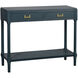 Samantha 35.5 X 13 inch Antique Navy and Antique Gold Console Table