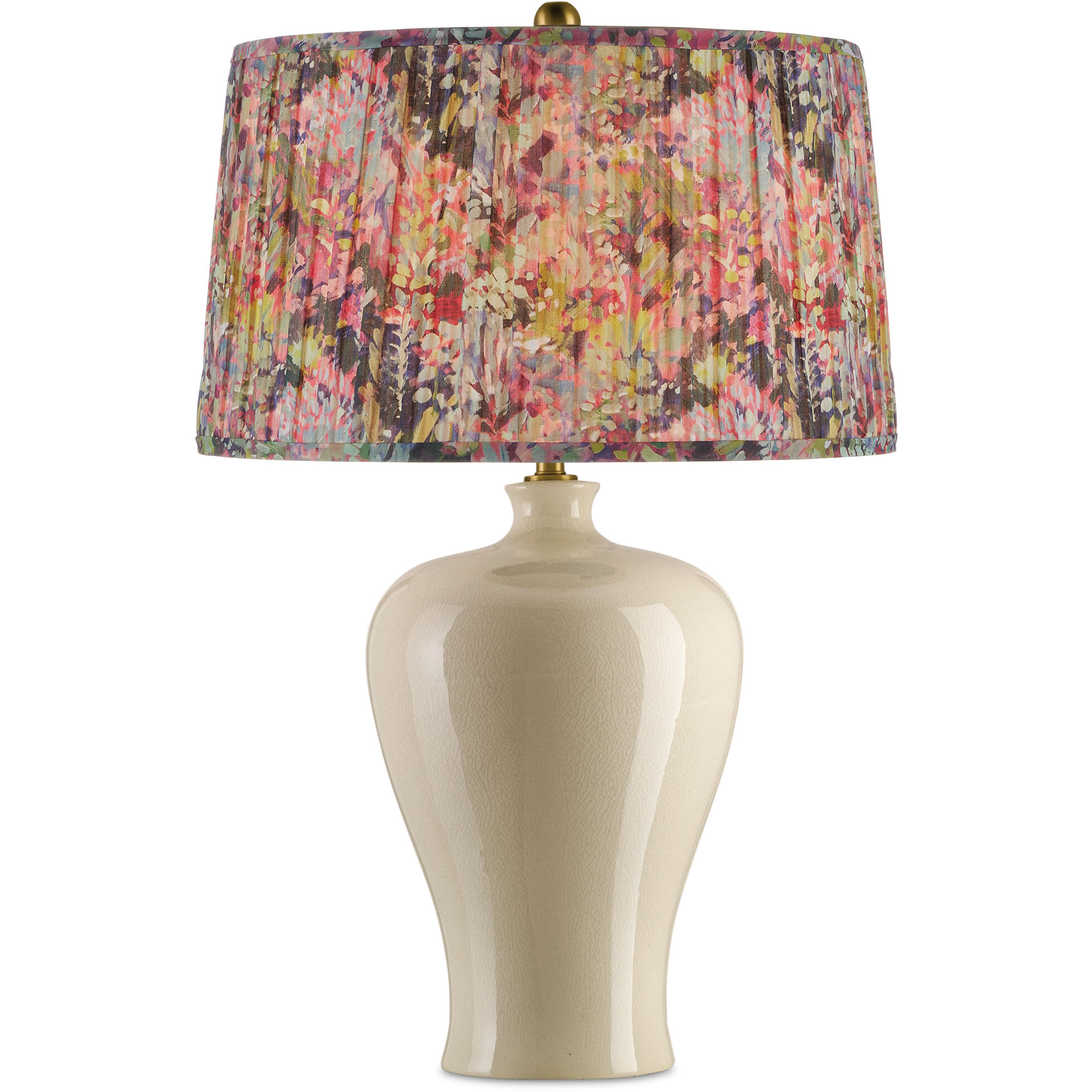 Wildflower Magenta/Green/Blue Tapered Lamp Shade