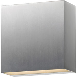 Cubed LED 5.5 inch Satin Aluminum Outdoor Wall Sconce
