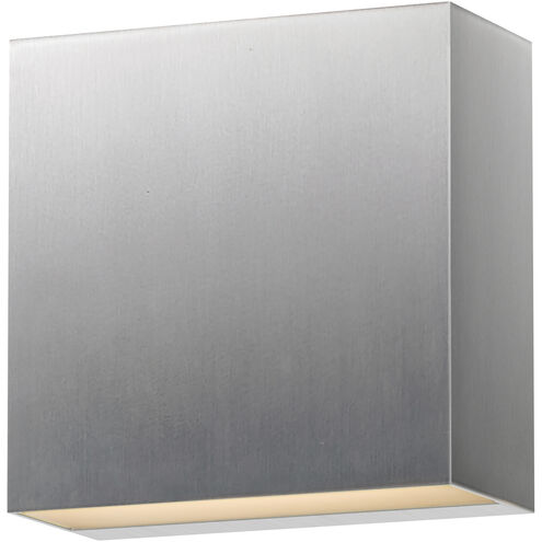 Cubed LED 5.5 inch Satin Aluminum Outdoor Wall Sconce
