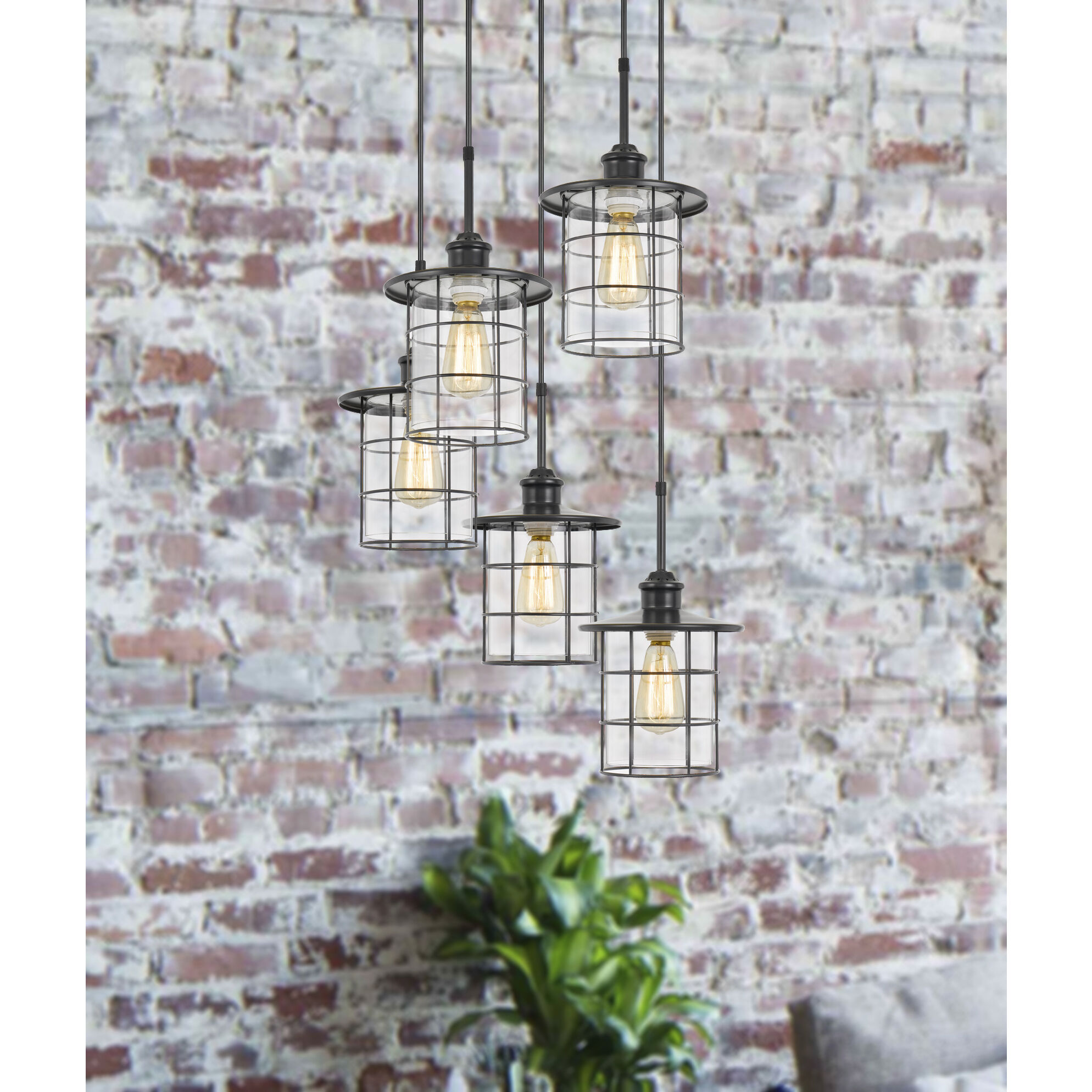 Silverton 5 Light 22 inch Dark Bronze Pendant Ceiling Light