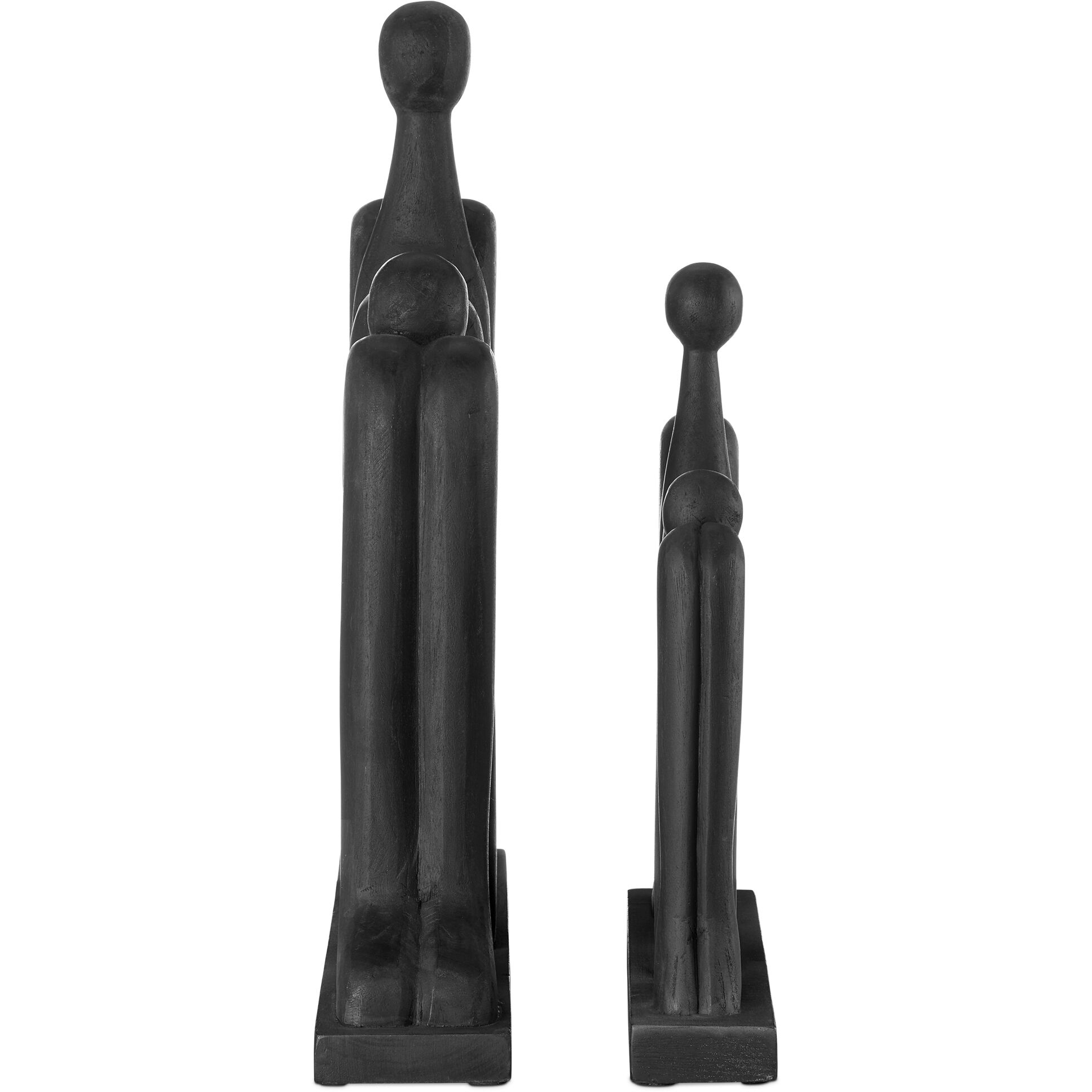 Abstract 24 X 24 inch Figure Sculptures, Set of 2