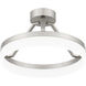 Cohen 15.75 inch Brushed Nickel Semi-Flush Mount Ceiling Light