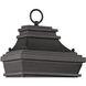 Forged Provincial 2 Light 18 inch Charcoal Outdoor Wall Sconce