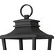 Sullivan LED 26 inch Black Outdoor Post Mount, Etched Opal Glass
