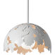 Pangea 1 Light 15.3 inch White Pendant Ceiling Light - Open Box