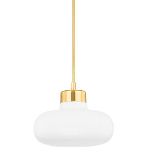 Eliana 1 Light 14.25 inch Aged Brass Pendant Ceiling Light
