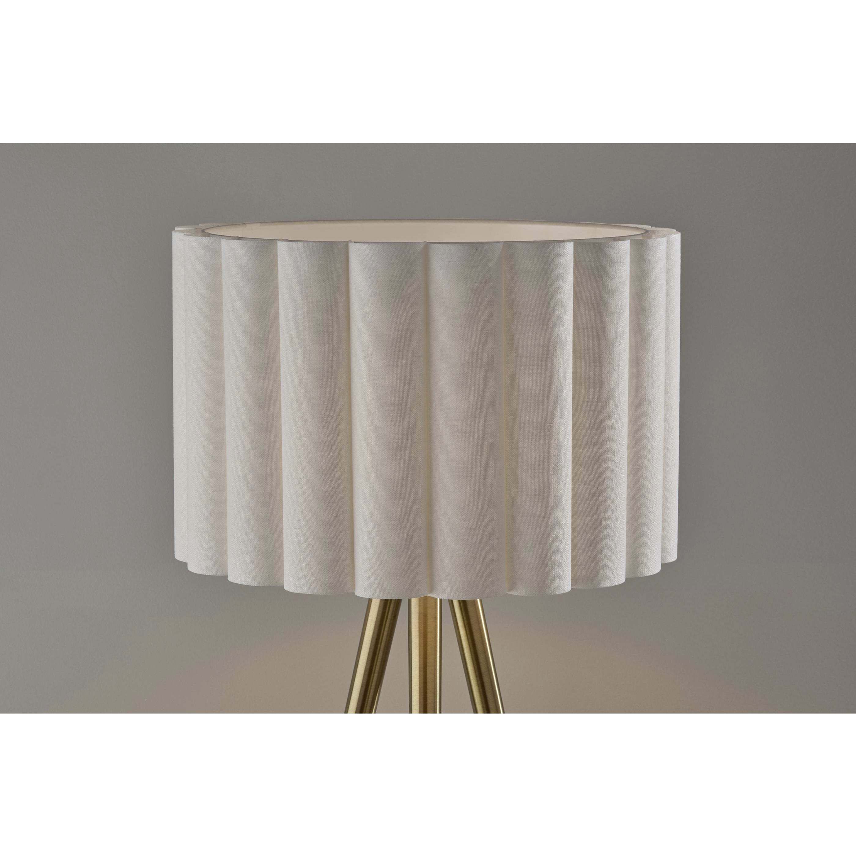 Caldwell 61 inch 100.00 watt Antique Brass Floor Lamp Portable Light