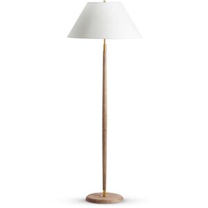Portland 62.5 inch 150.00 watt Antique Brass Floor Lamp Portable Light