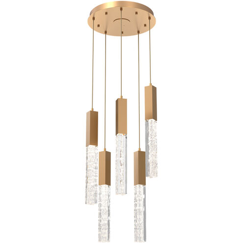 Axis LED 16.5 inch Novel Brass Chandelier Ceiling Light in 2700K LED, Multi-Port