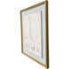 Botanical Sketch II Gray and Beige and Neutral and Sepia Framed Art