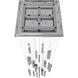 Boa LED 28 inch Polished Chrome Multi Port Pendant Ceiling Light
