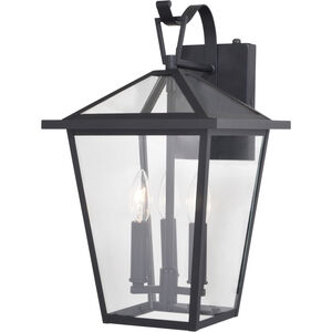 Derby LED 17.25 inch Matte Black Outdoor Wall