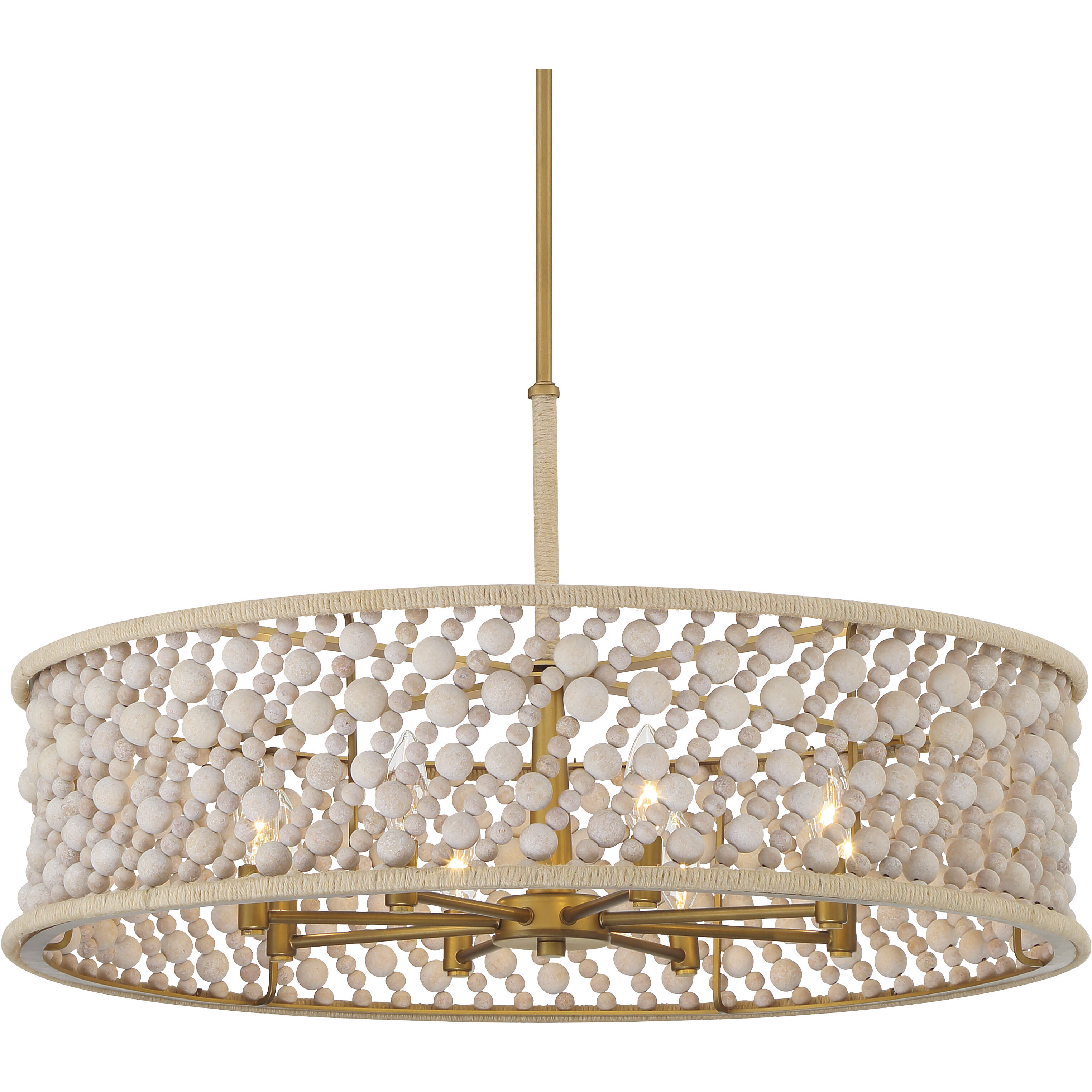 Horsmore 8 Light 29.5 inch Legacy Brass Pendant Ceiling Light