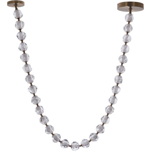 Jackie LED 12.6 inch Satin Brass Pendant Ceiling Light