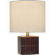 Matilda 18 inch 100 watt Burgundy Table Lamp Portable Light