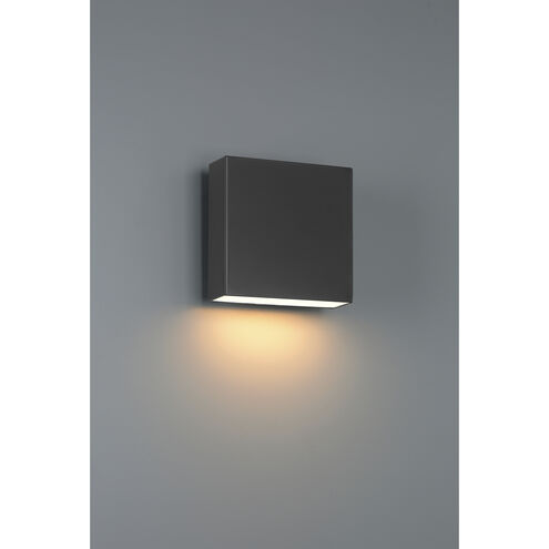 Strand 1 Light 6 inch Black Outdoor Wall Sconce