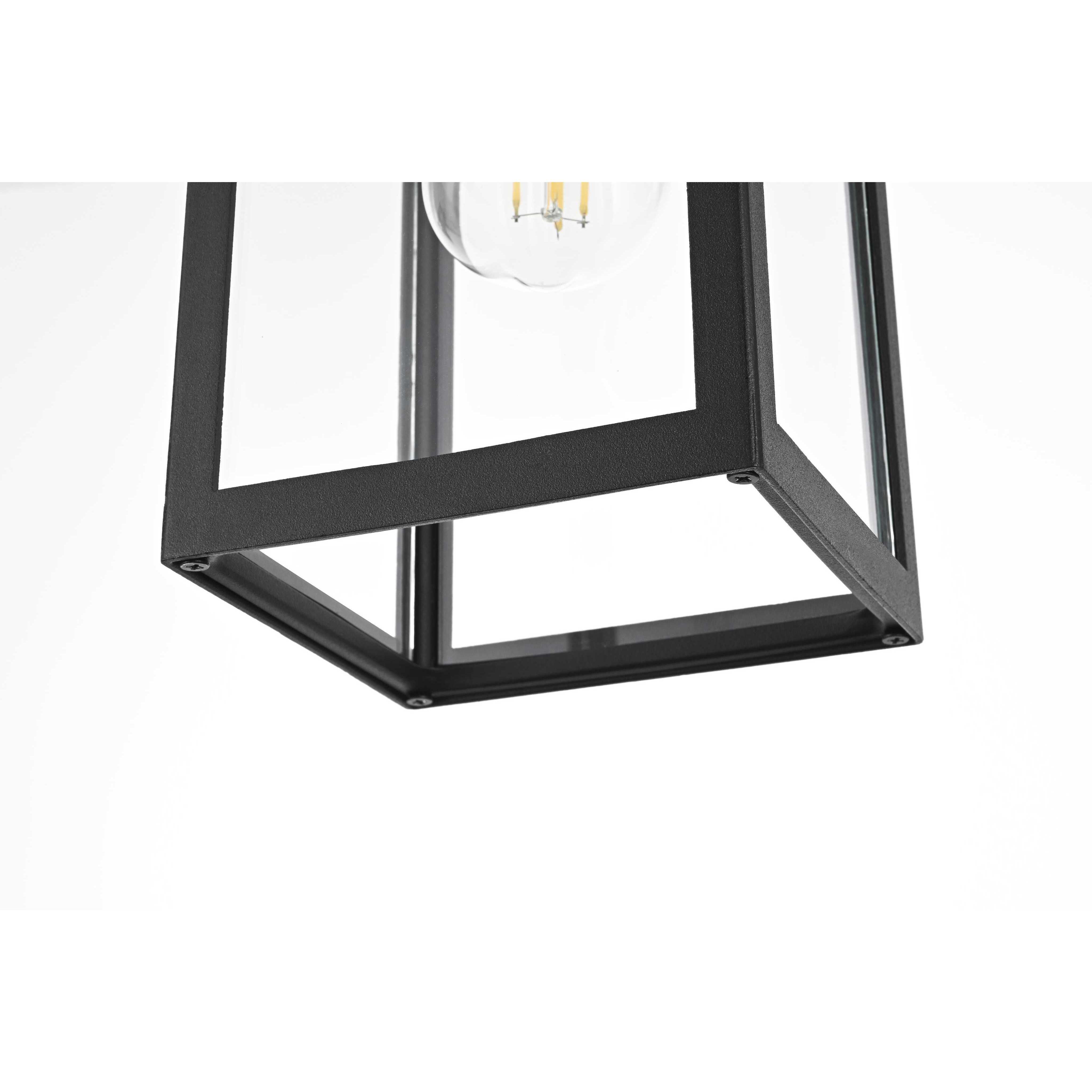 Veda 1 Light 5.5 inch Black Outdoor Pendant