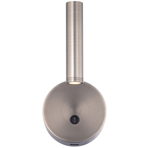 Sprig Reading Light Wall Light in Brushed Nickel, dweLED