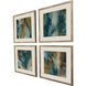 Artful Strokes Blue and Brown and Teal Framed Art