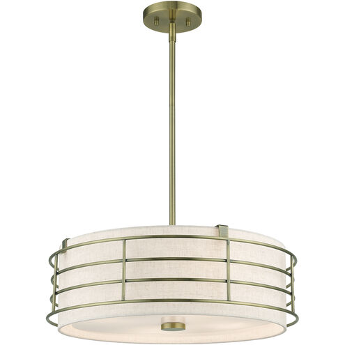 Blanchard 4 Light 20 inch Antique Brass Pendant Chandelier Ceiling Light