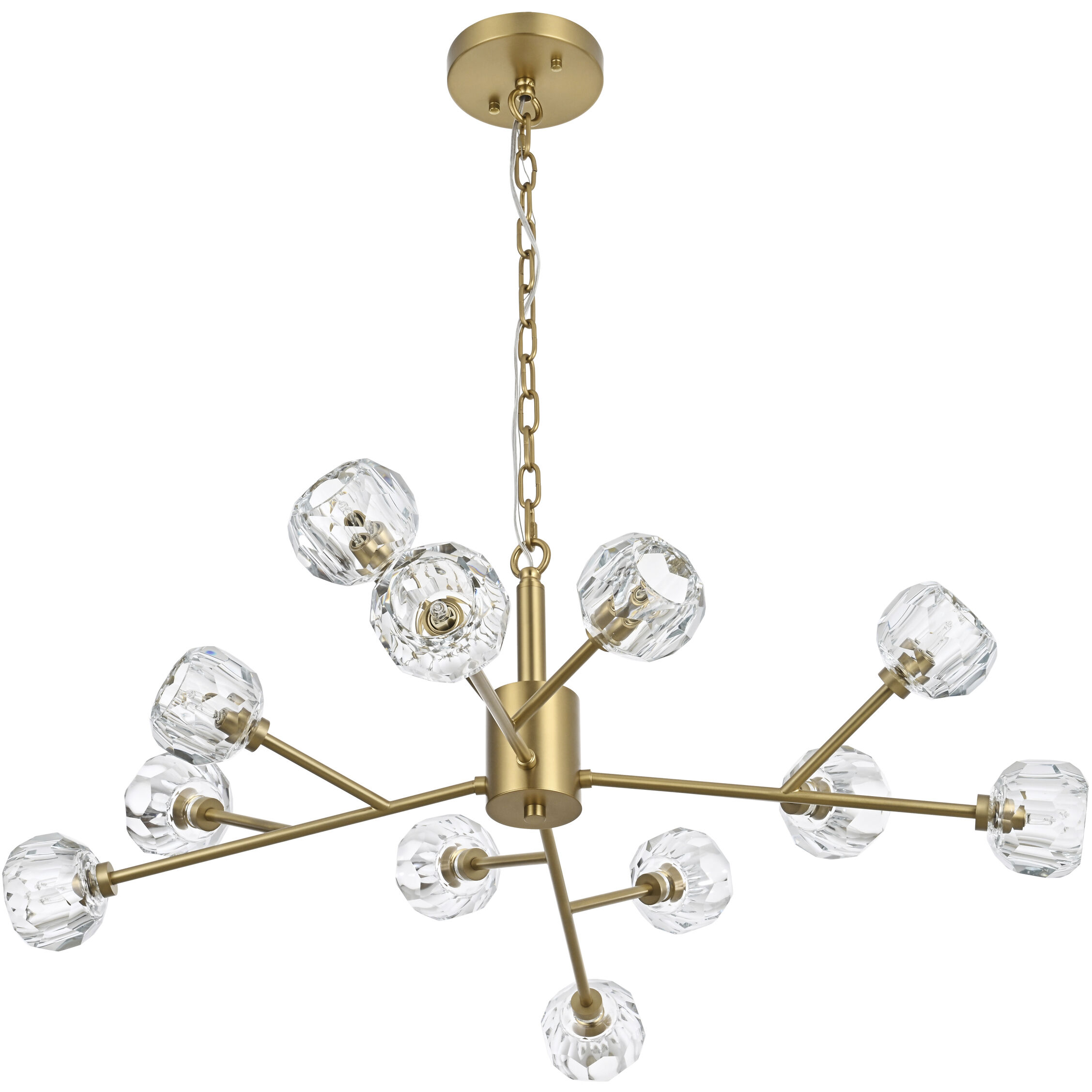 Graham 12 Light 35 inch Gold Pendant Ceiling Light